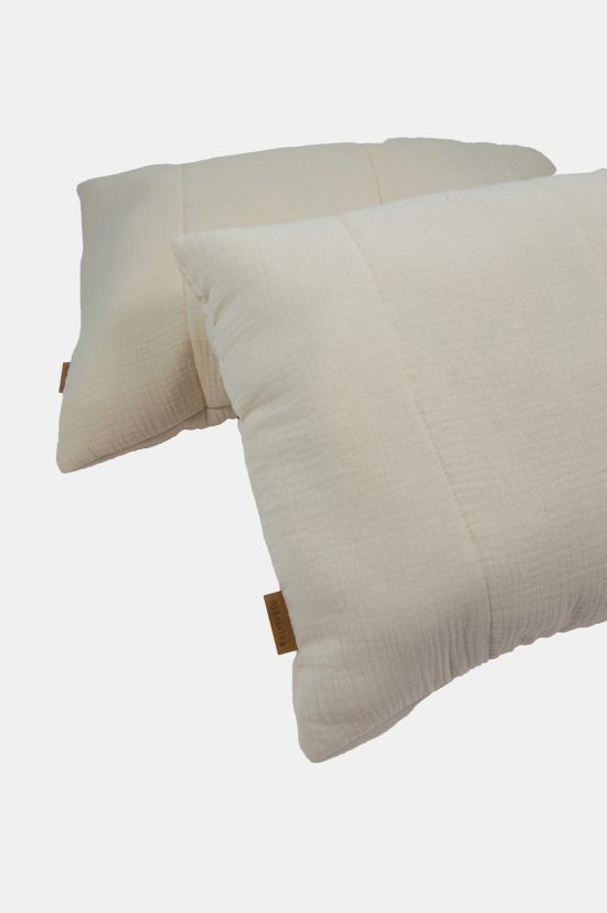 Musselin Kissen von hjärtslag mit Füllung 60x40cm