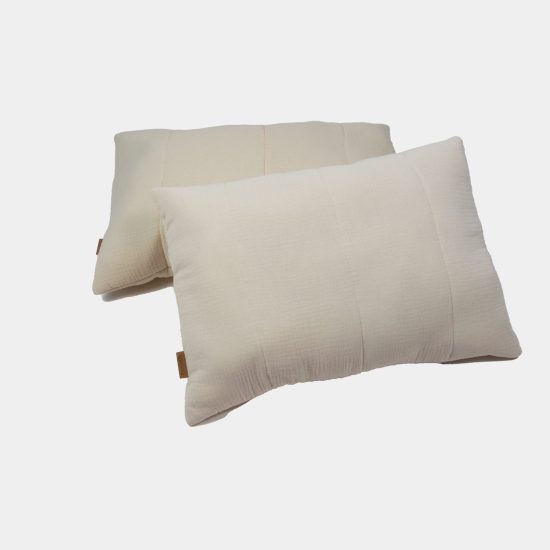 Musselin Kissen von hjärtslag mit Füllung 60x40cm