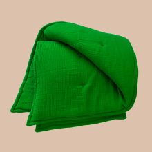 Grüne Baby Krabbeldecke aus Musselin von hjärtslag design