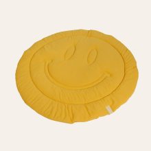 Krabbeldecke Smiley in Gelb von hjärtslag design