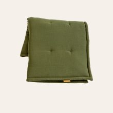 Krabbeldecke aus Musselin in Moos Grün von hjärtslag design