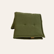 Krabbeldecke aus Musselin in Moos Grün von hjärtslag design