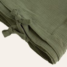 Detail von Bettwäsche aus Musselin von hjärtslag design