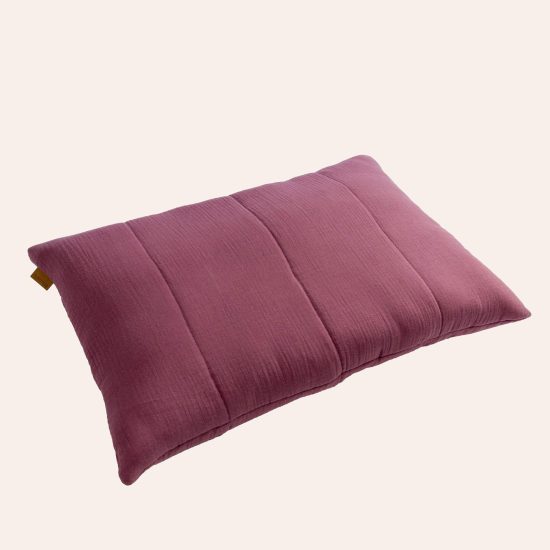 Musselin Kissen in Old Mauve von hjärtslag design