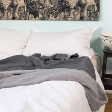 Musselin von hjärtslag design in Grau und Anthrazit Melange